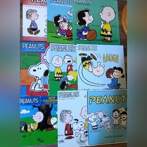 Peanuts Comic Calendars Collection of 9